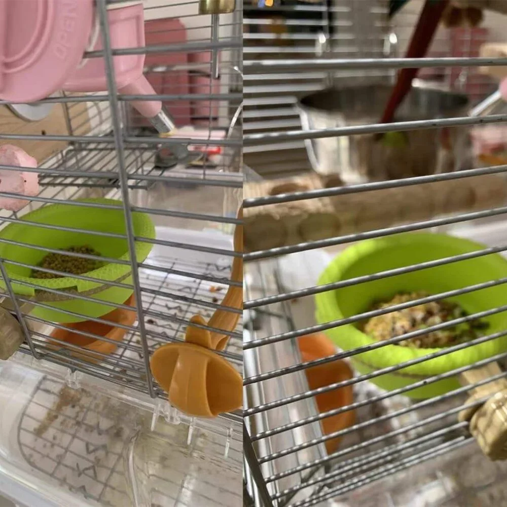 Multi-Function Caged Bird Bath Bird Cage Parrot Supplies Bathing Tub for Canary
